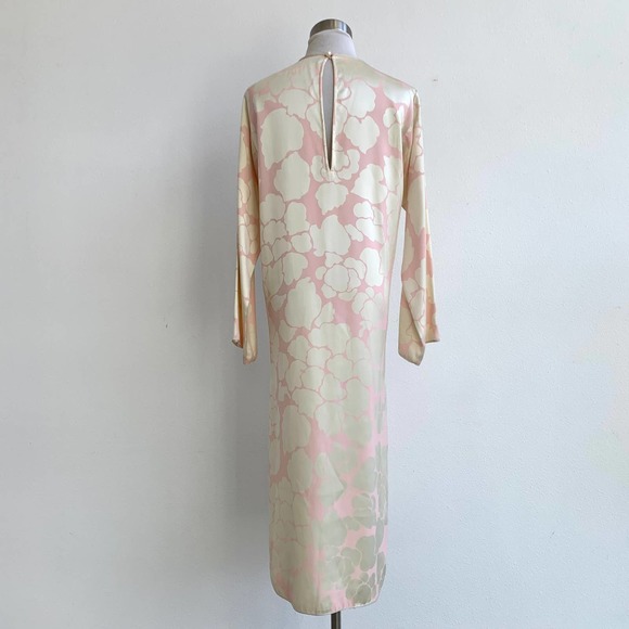 Saint Laurent Rive Gauche Pink & White Cloud Kaftan - Picture 2 of 8